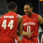 Ohio State guard William Buford (44) and Ohio State forward Jared Sullinger (0)
