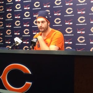 Bears QB Jay Cutler meets with the media 