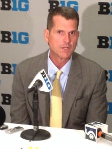 Michigan coach Jim Harbaugh