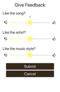 Feedbck page - InternetFM app