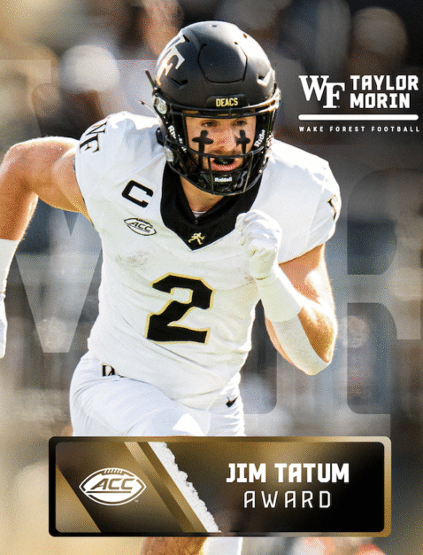 Eli Pancol and Taylor Morin win Football Awards