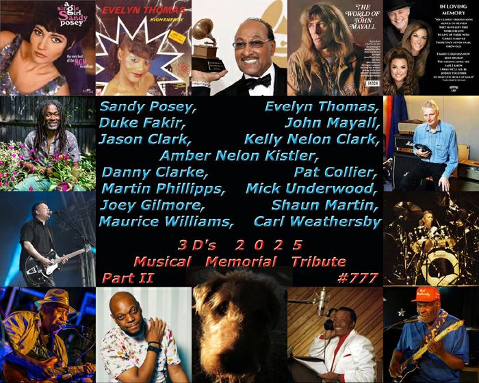 3D’s 2025 Musical Memorial Tribute PtII