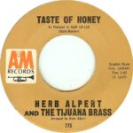 Herb Alpert & The Tijuana Brass: Jukebox EP: Whipped Cream & Other Delights “A Taste Of Honey,” “Green Peppers,” “Whipped Cream” b/w “Bittersweet Samba,” “Lollipops And Roses,” “El Garbanzo”